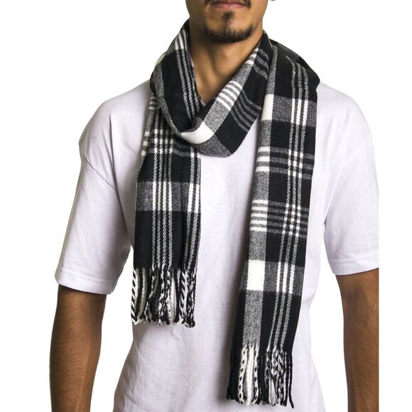 Alpine Swiss Mens Scarf Softer Than Cashmere Scarves Plaids Womens Winter Shawl - Picture 4 of 5